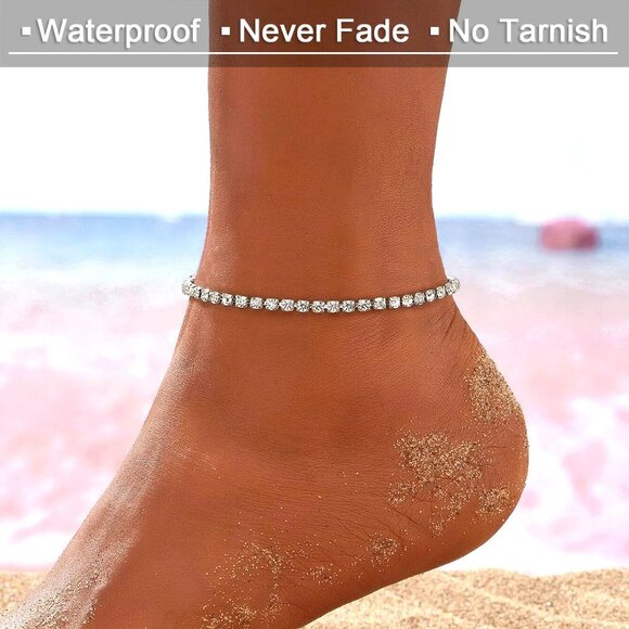 Ankle Bracelets for Women,18K Gold Plated Anklet for Women Cute Gold Anklets for - Picture 2 of 7